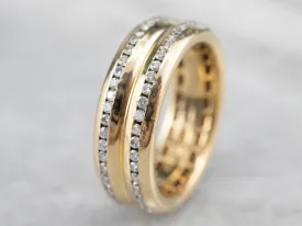 18K Gold Diamond Eternity Band