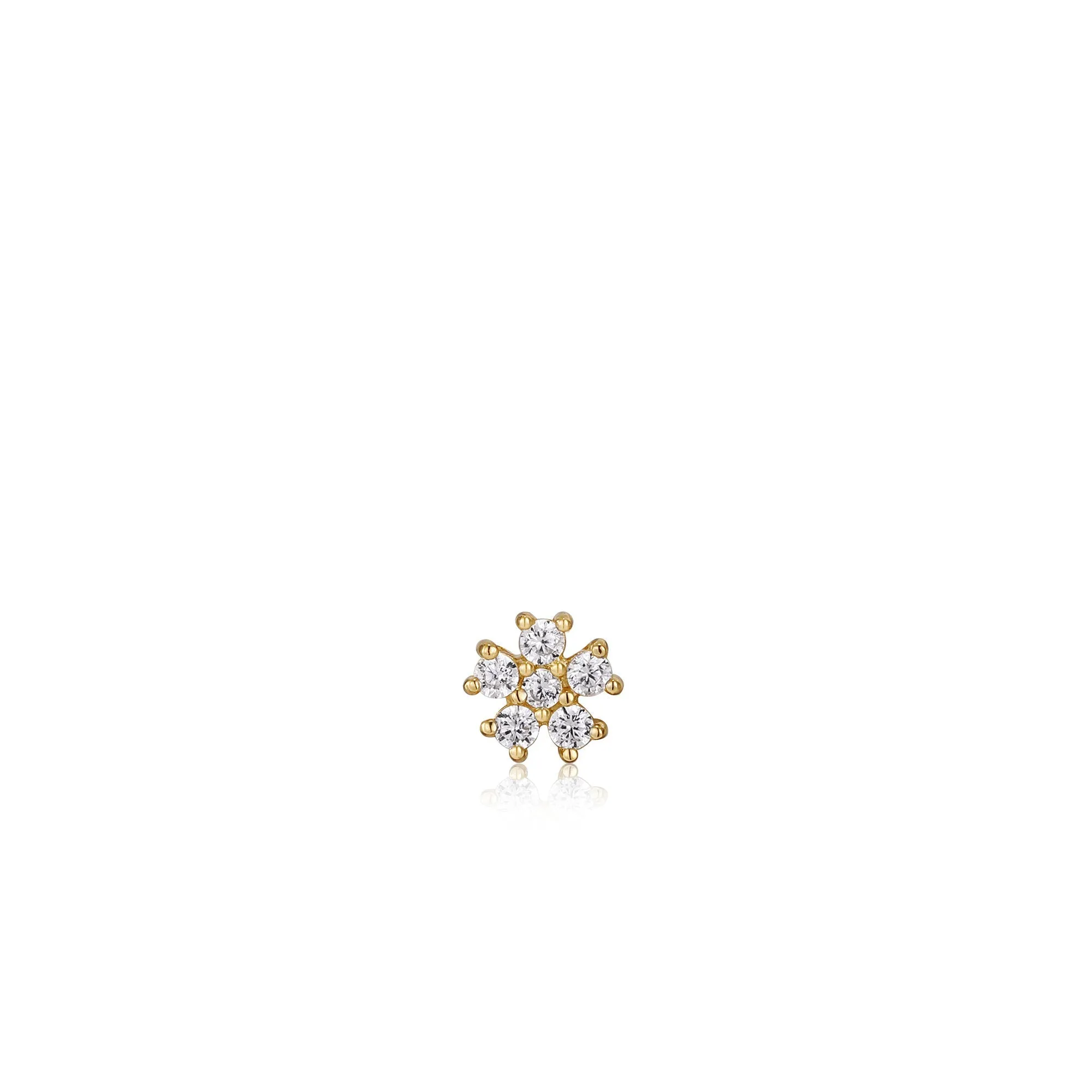 Ania Haie Gold Sparkle Flower Barbell Single Earring