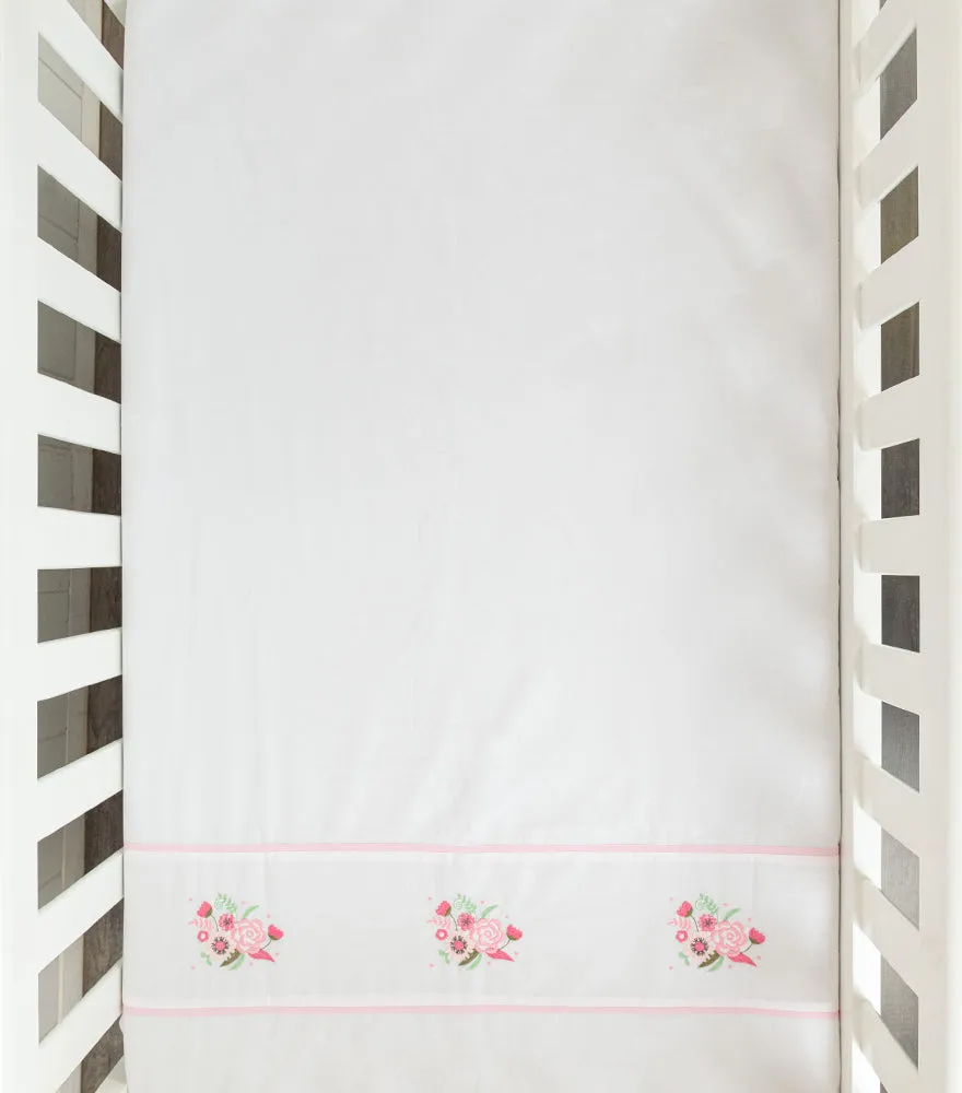 Baby Cot Sheet – Flower Theme