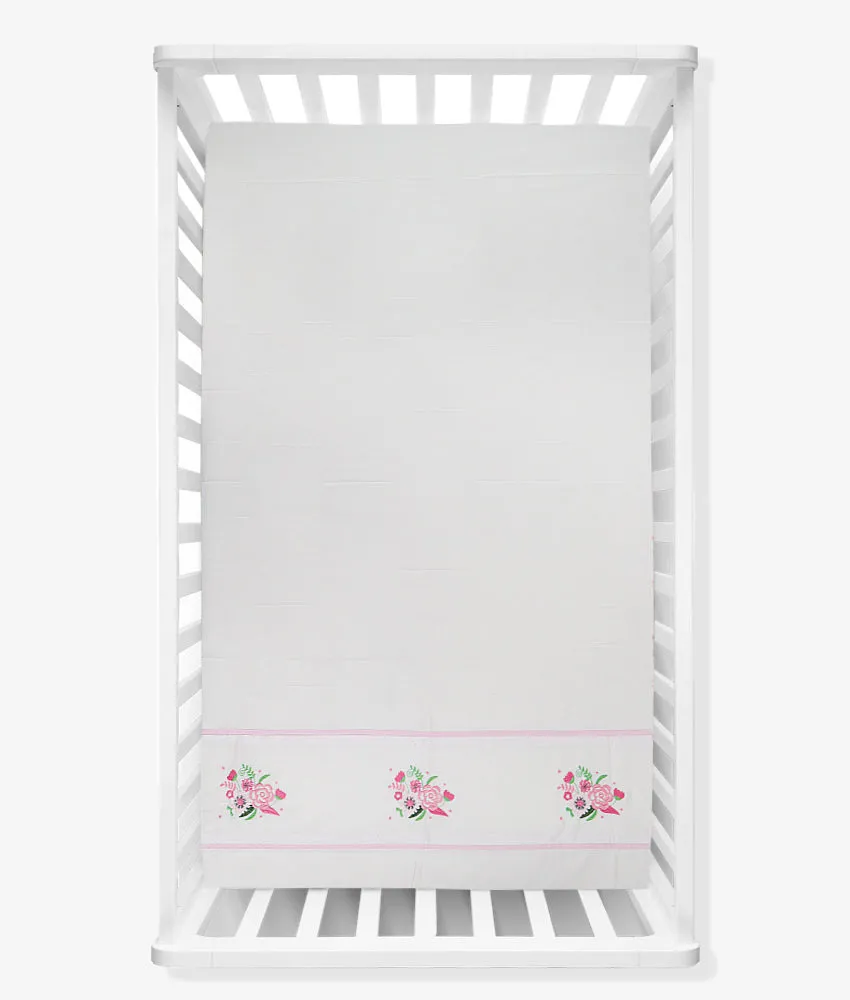 Baby Cot Sheet – Flower Theme