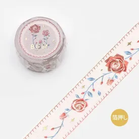 BGM Embroidered Ribbon Rose Washi Tape