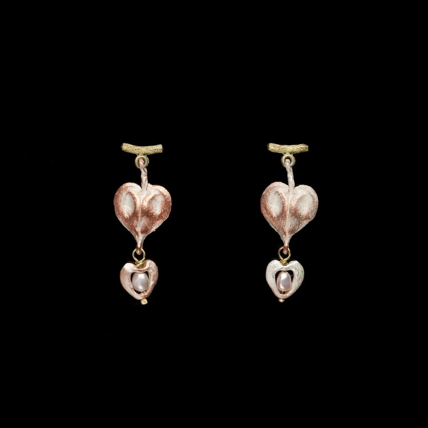 Bleeding Heart Earrings - Post Drop