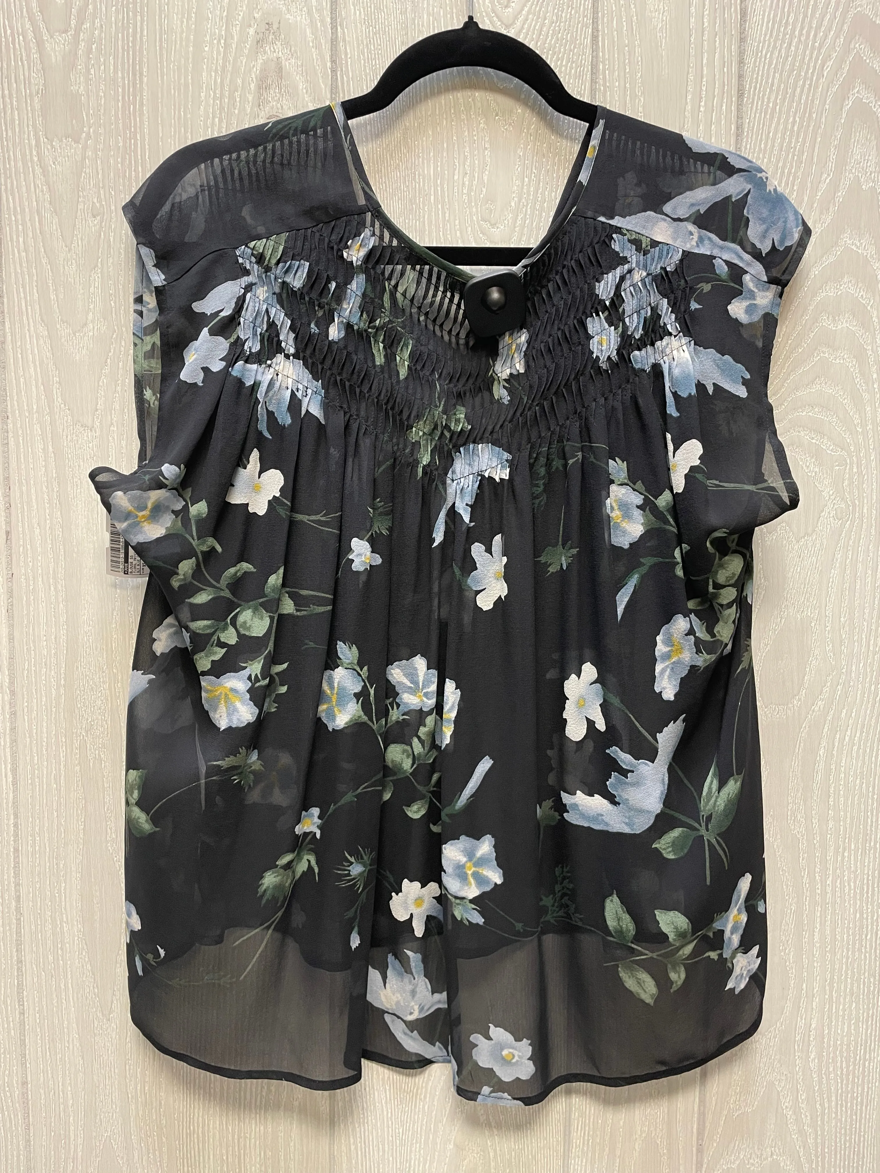 Blouse Short Sleeve By Joie In Floral Print, Size: Xs