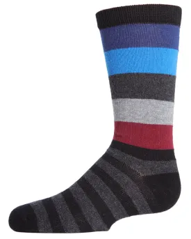 Boys' Bold Stripes Crew Socks