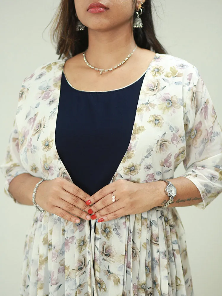 Butterfly Dreams: Chiffon Feeding Top Covercoat - Only ₹579