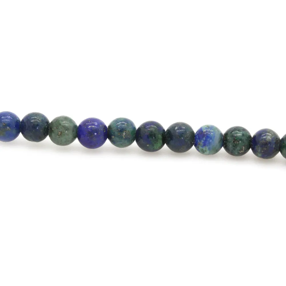 Chrysocolla Smooth Round Beads 4mm - Strand of 35cm