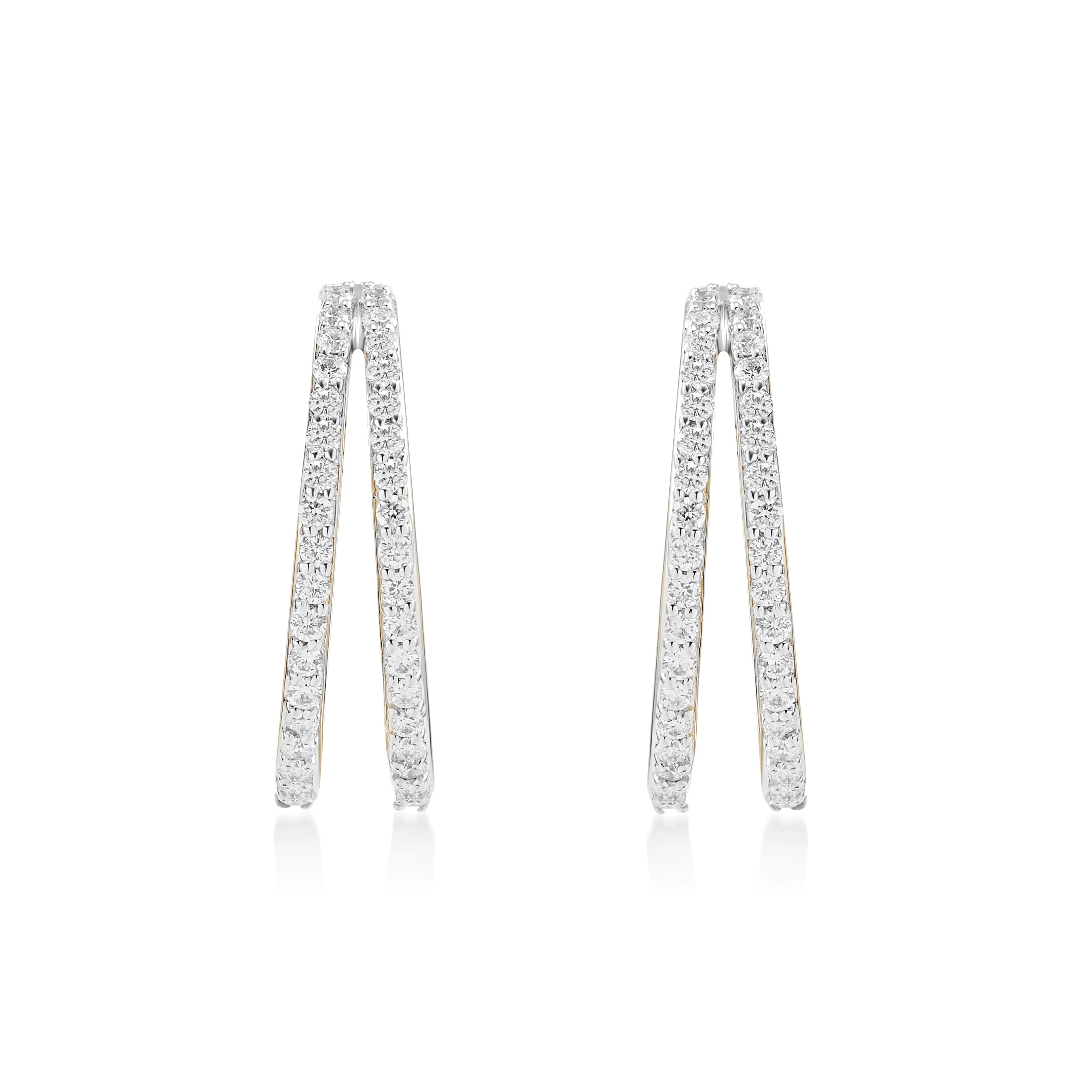 Circled Ezhal Diamond Earrings*