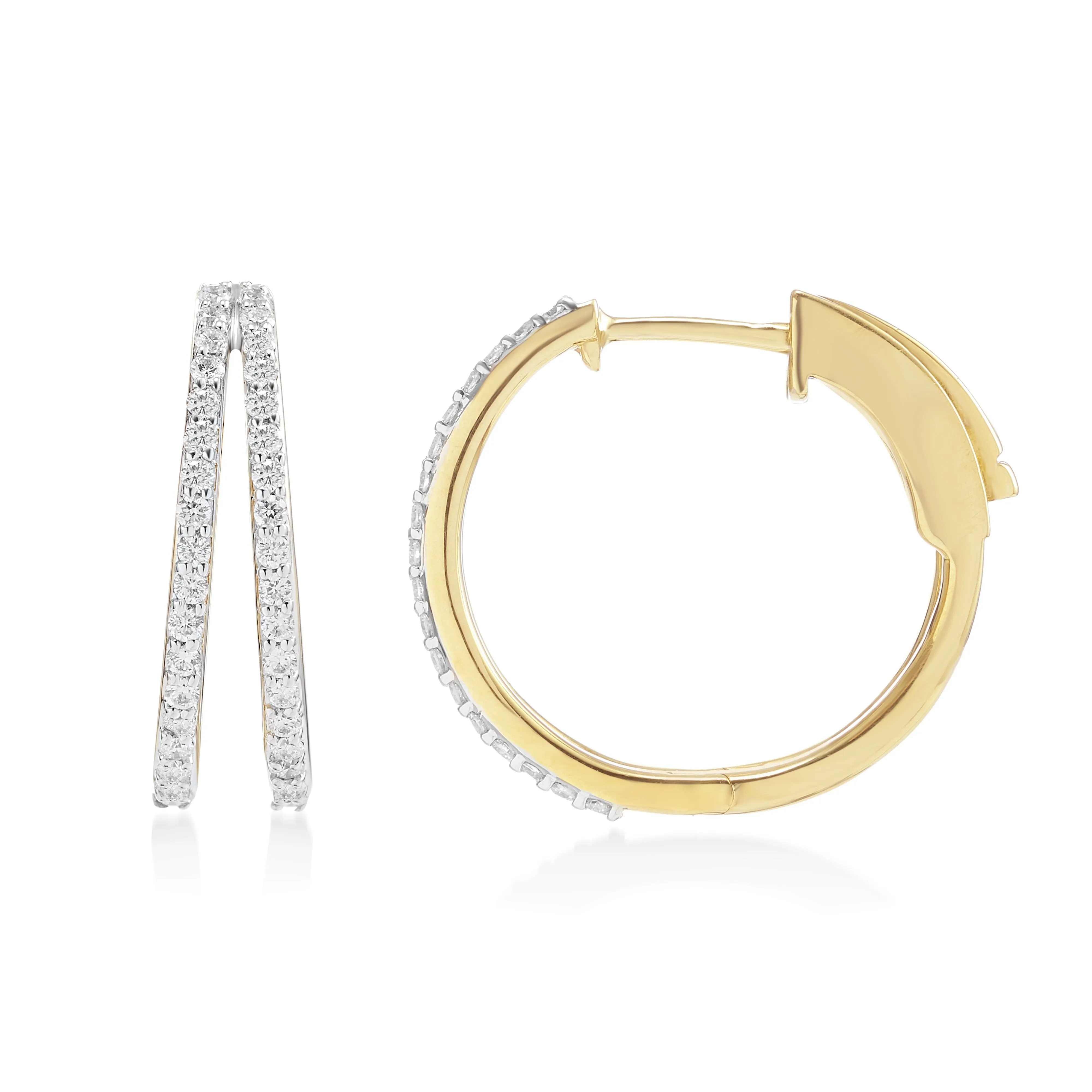 Circled Ezhal Diamond Earrings*