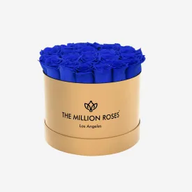 Classic Gold Box | Royal Blue Roses