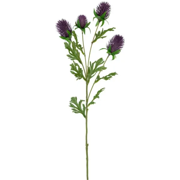 Faux Thistle Blue Stem 60cm