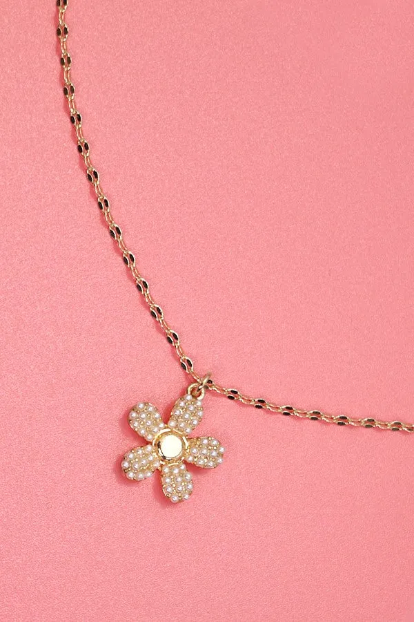 Flower Charm Necklace