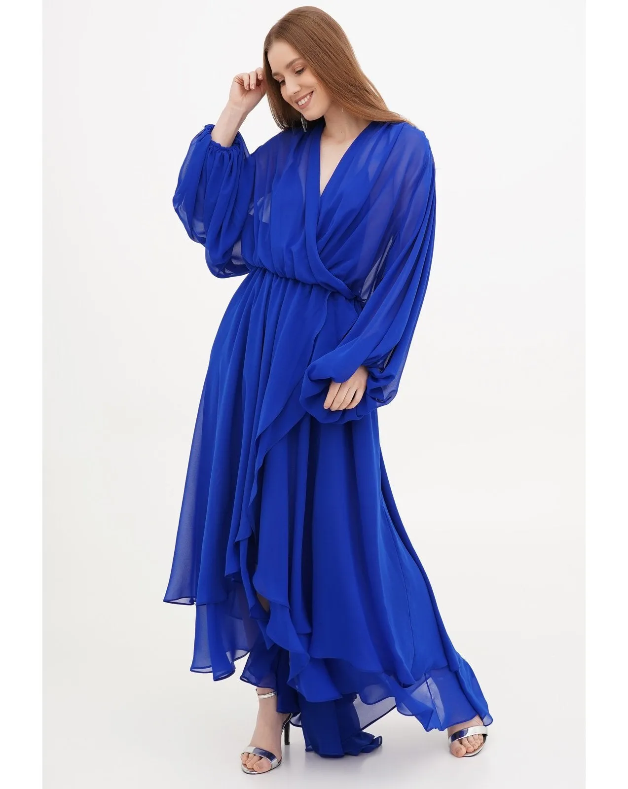 Fuego Asymmetrical Blue Dress