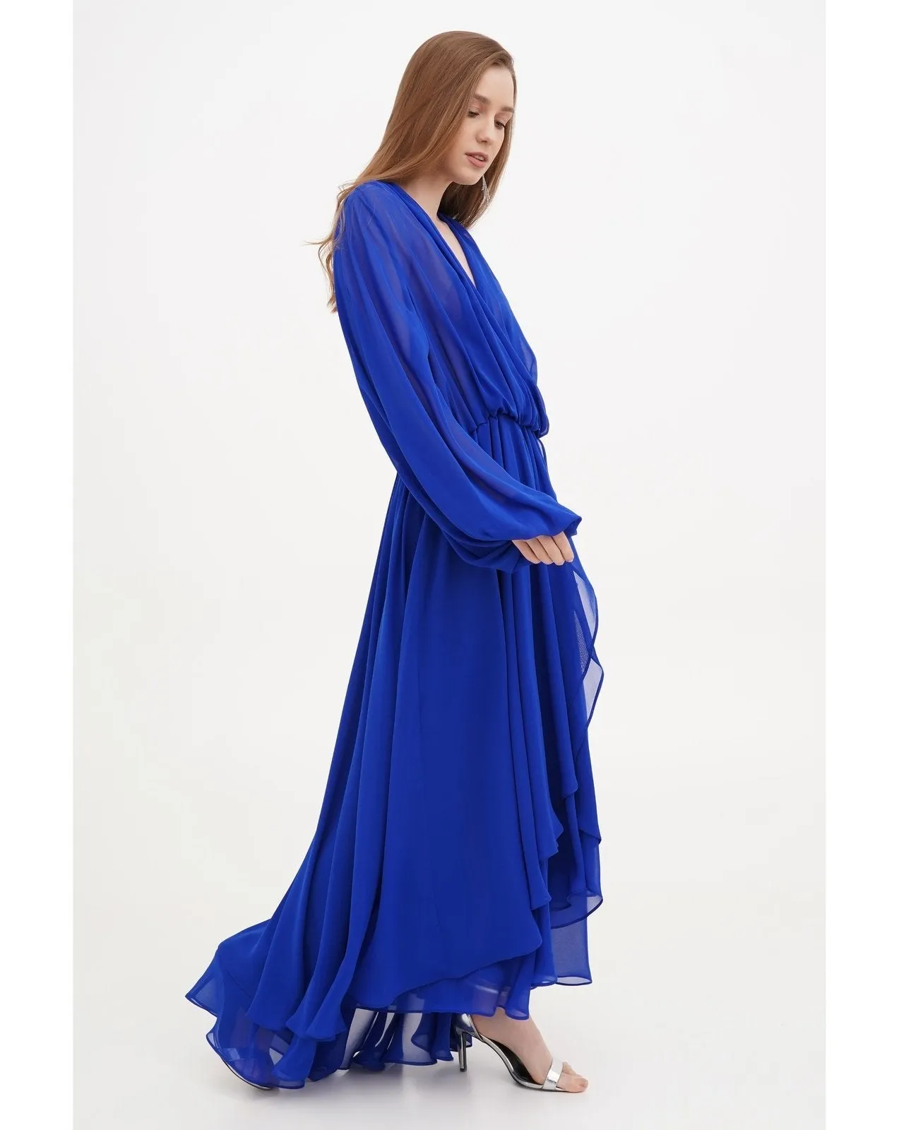 Fuego Asymmetrical Blue Dress