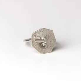 Geometric  Flower Ring