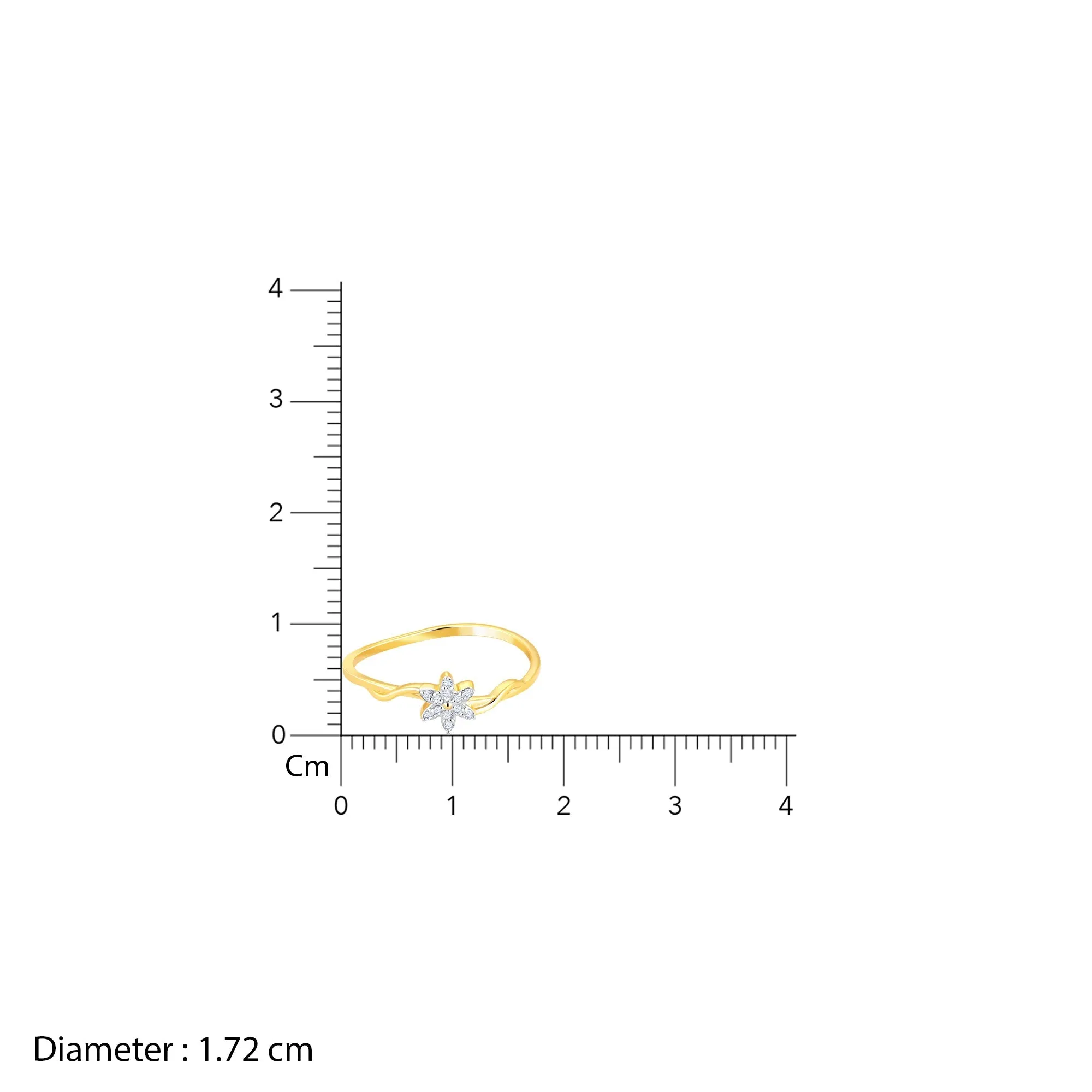 Gold Blooming Jasmine Diamond Ring