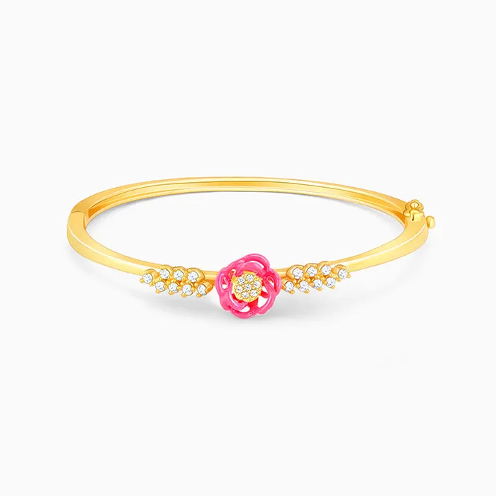 Golden Pink Brahma Kamal Bracelet