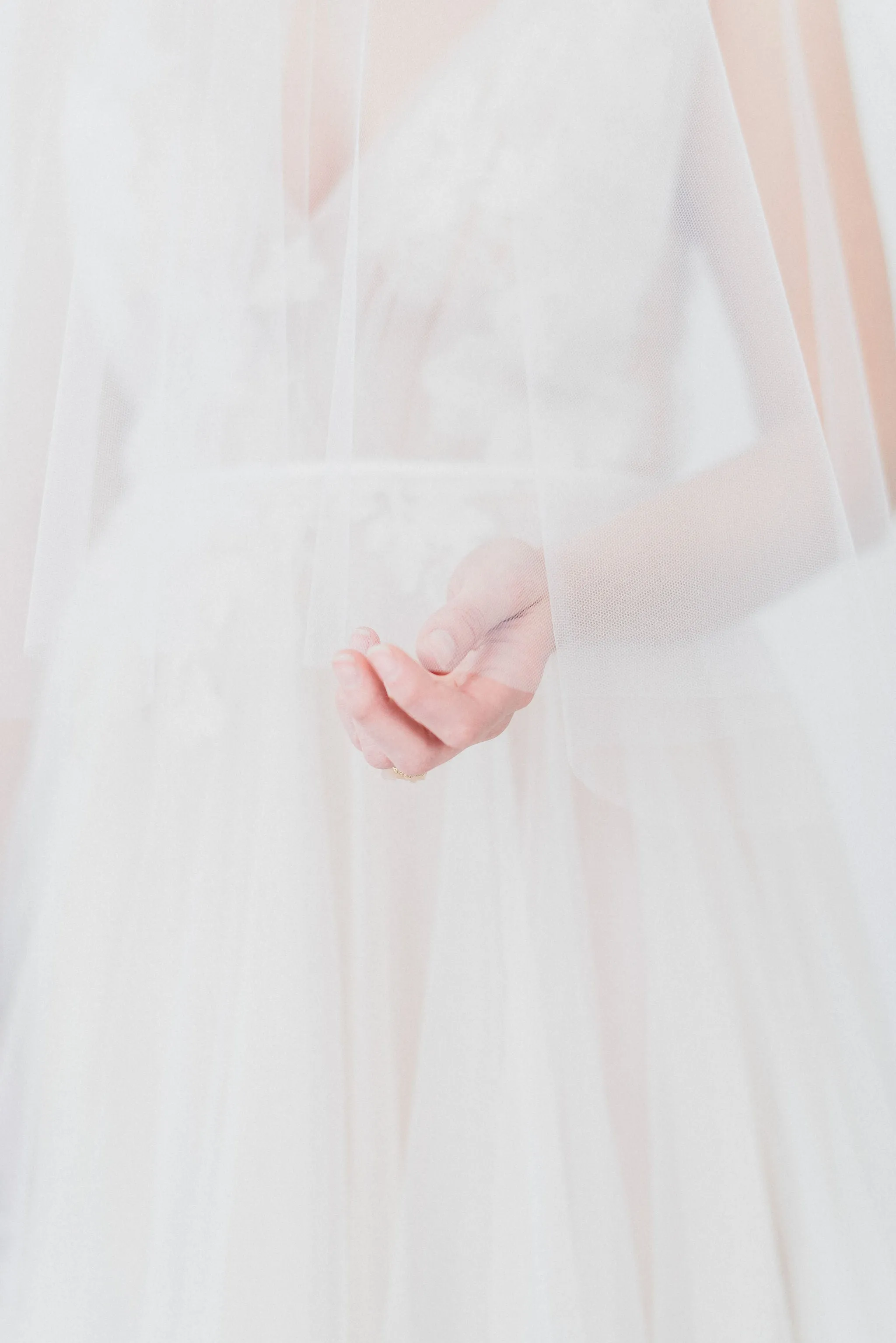 JENNY | Sheer Wedding Veil with Blusher