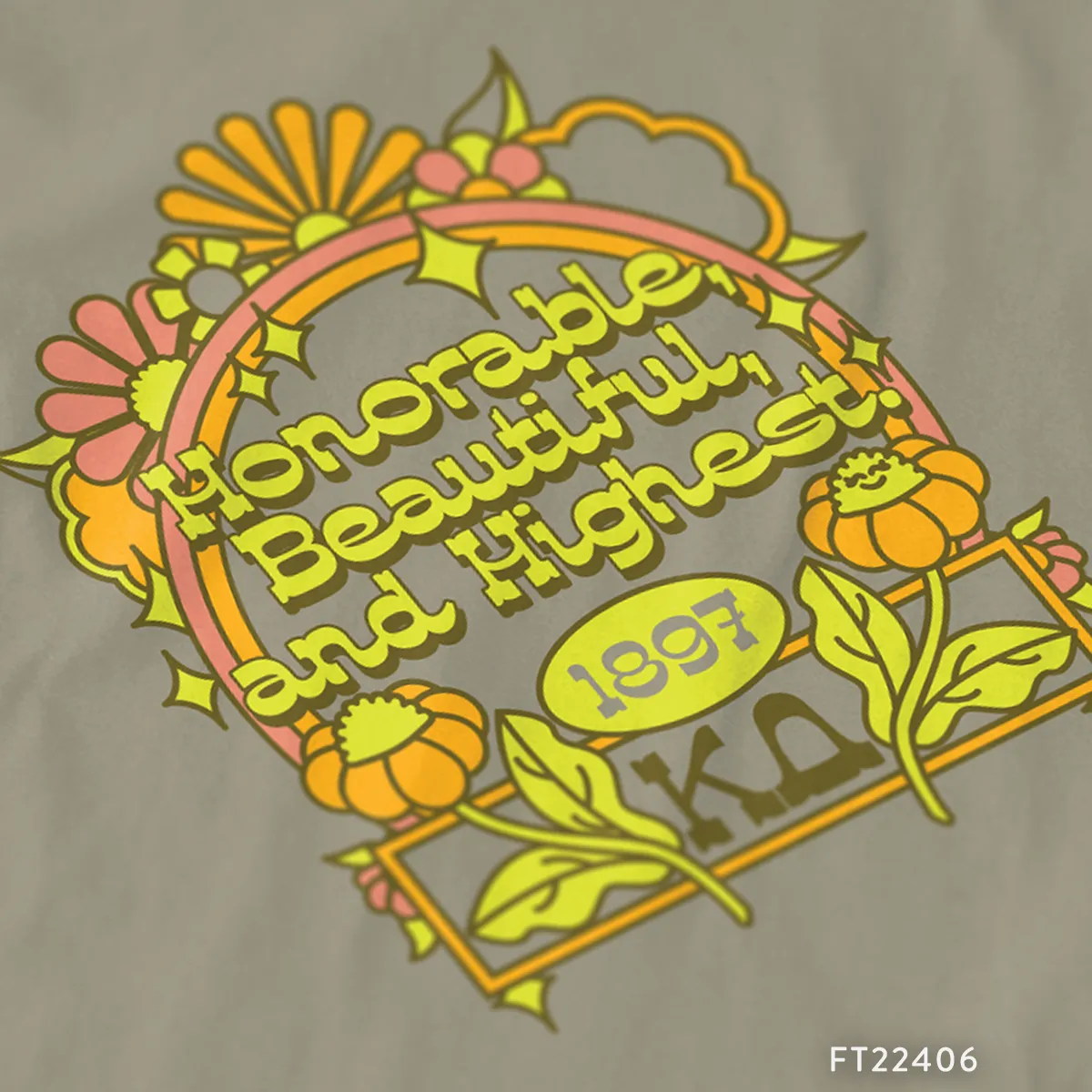 Kappa Delta Retro PR T-Shirt Design