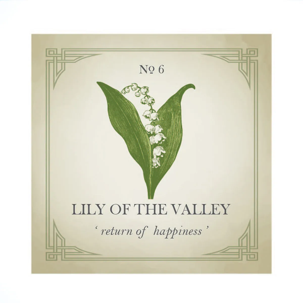 Lily Of The Valley Flower Silver Charm