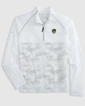 Milwaukee Brewers Keiser Camo Mixed Media 1/4 Zip