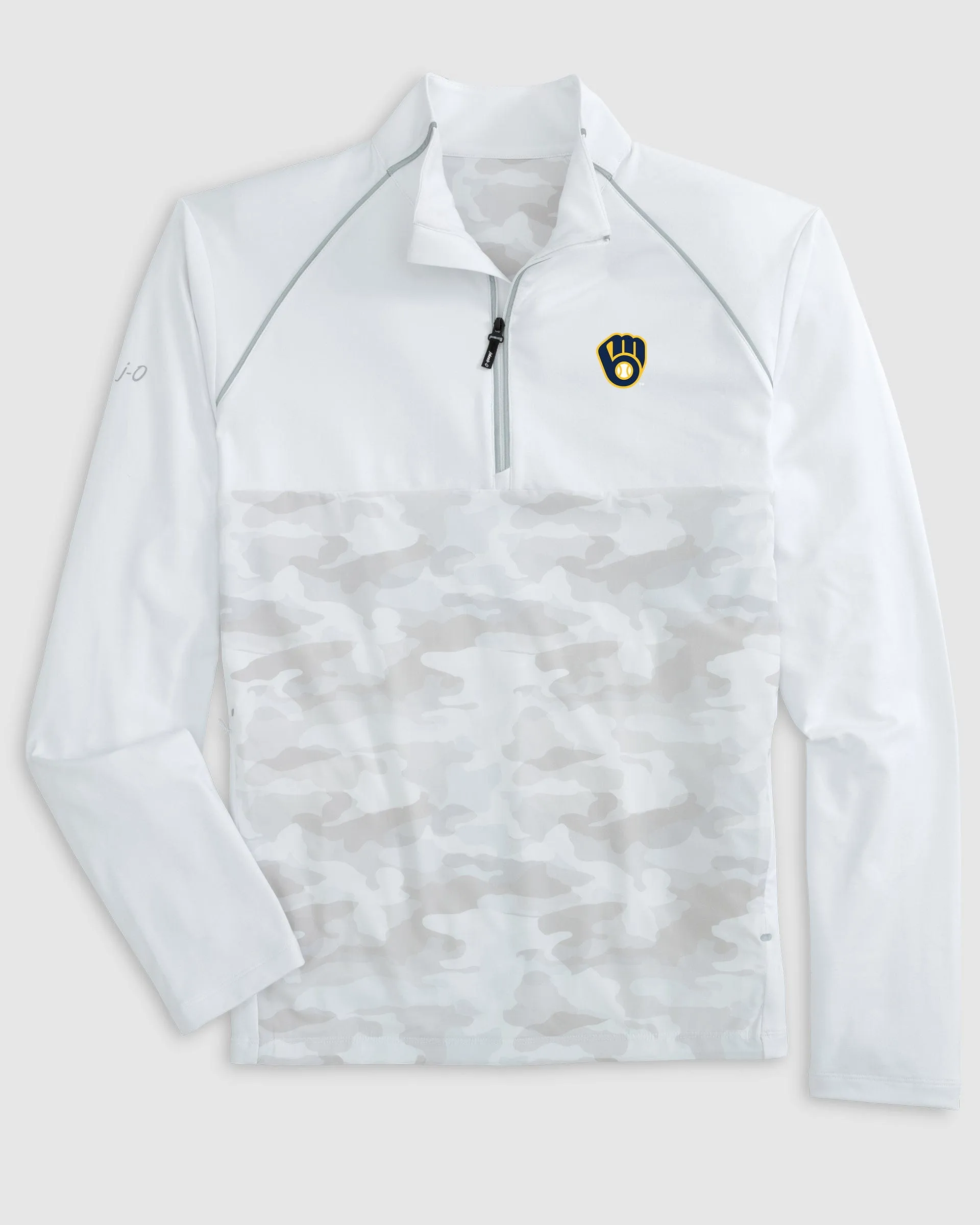 Milwaukee Brewers Keiser Camo Mixed Media 1/4 Zip