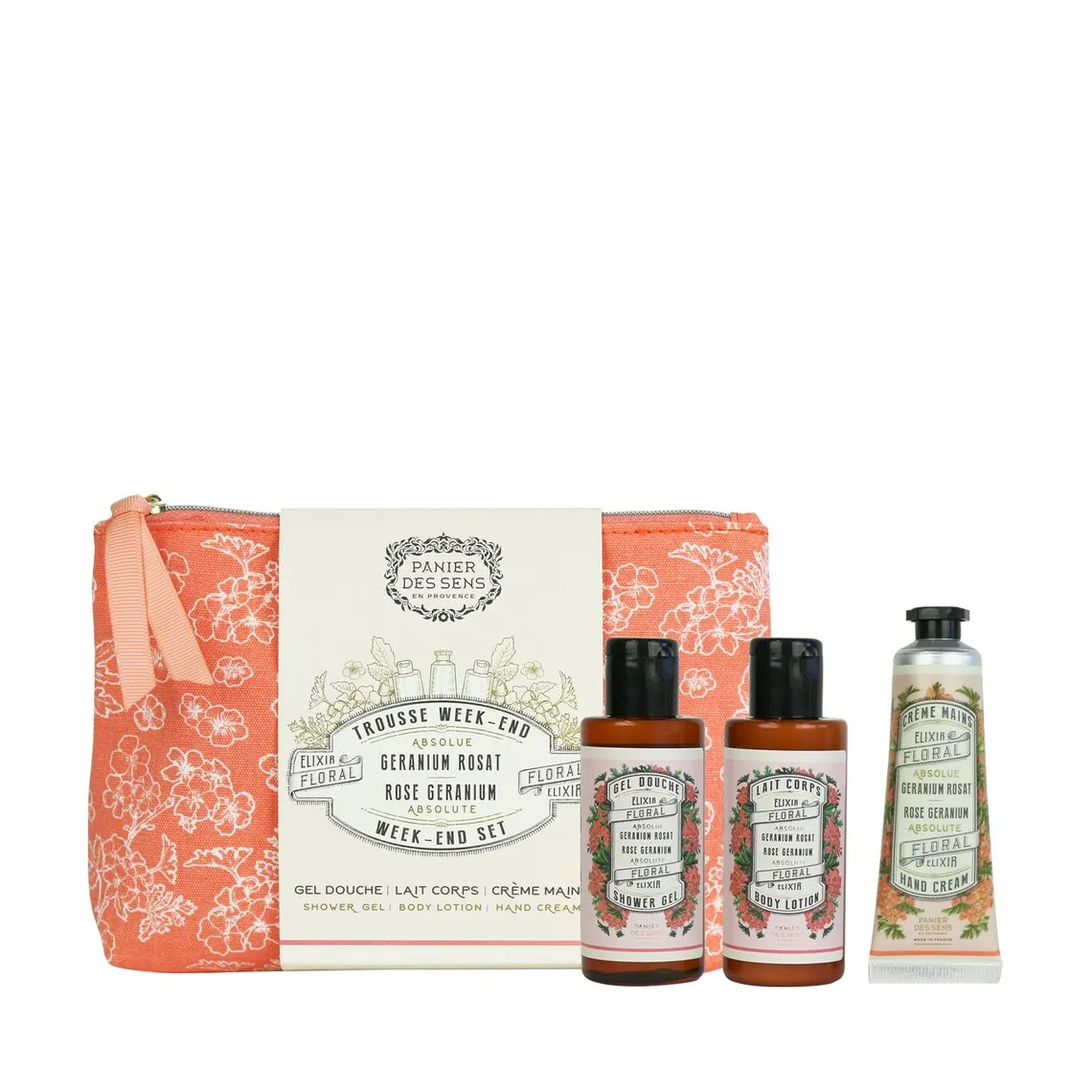 PANIER DES SENS - Rose Geranium Weekend Set