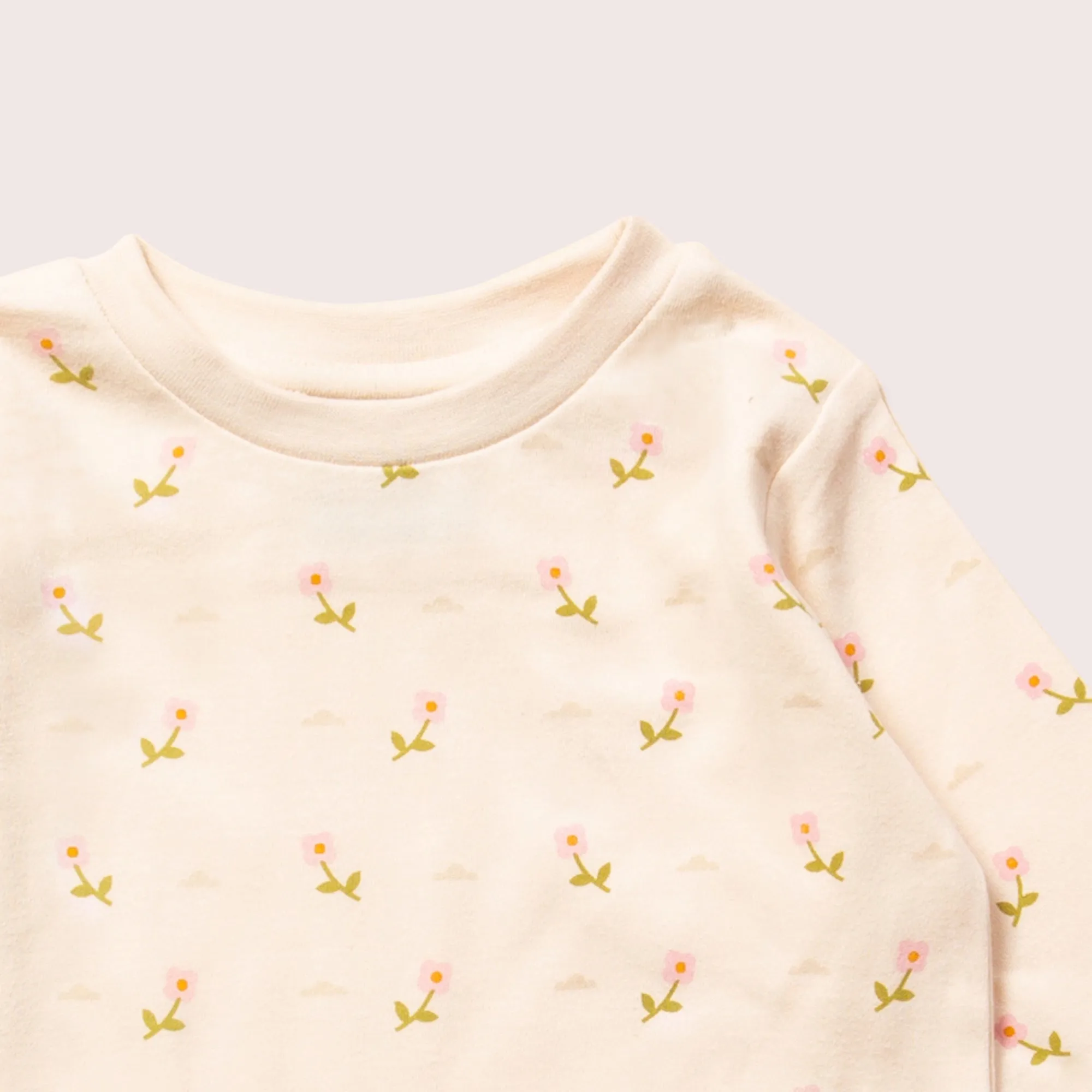 Pink Flowers Organic Pyjamas