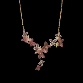 Pink Hydrangea Necklace