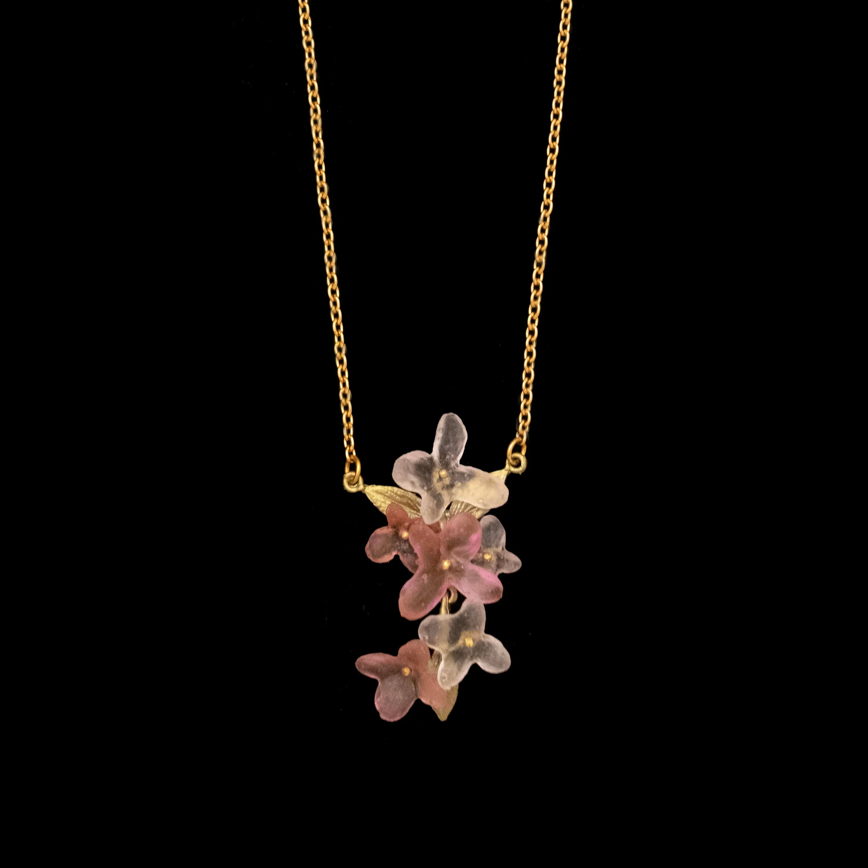 Pink Hydrangea Pendant