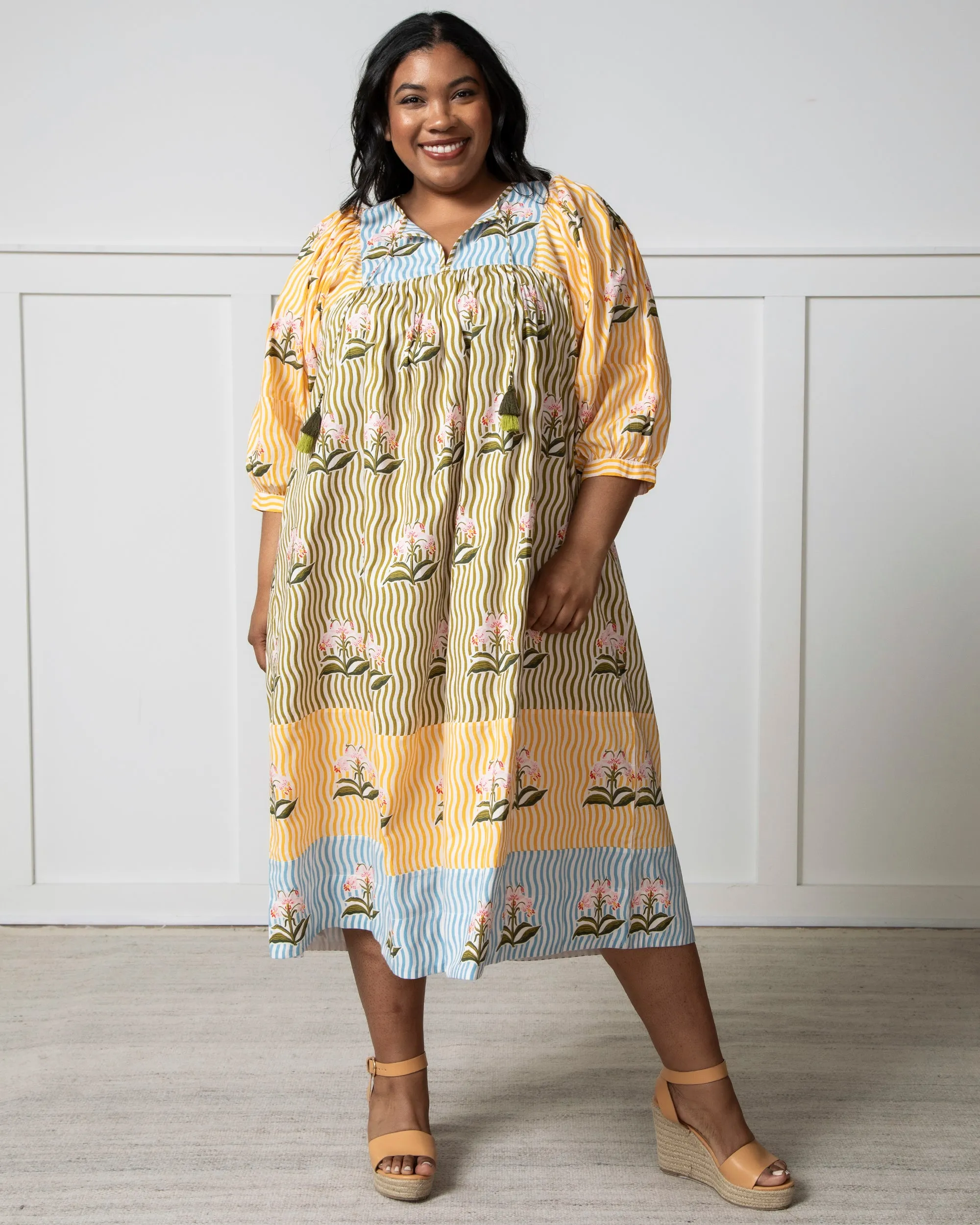 Printfresh   Lars Handpicked - Flower Charmer Midi - Greenhouse