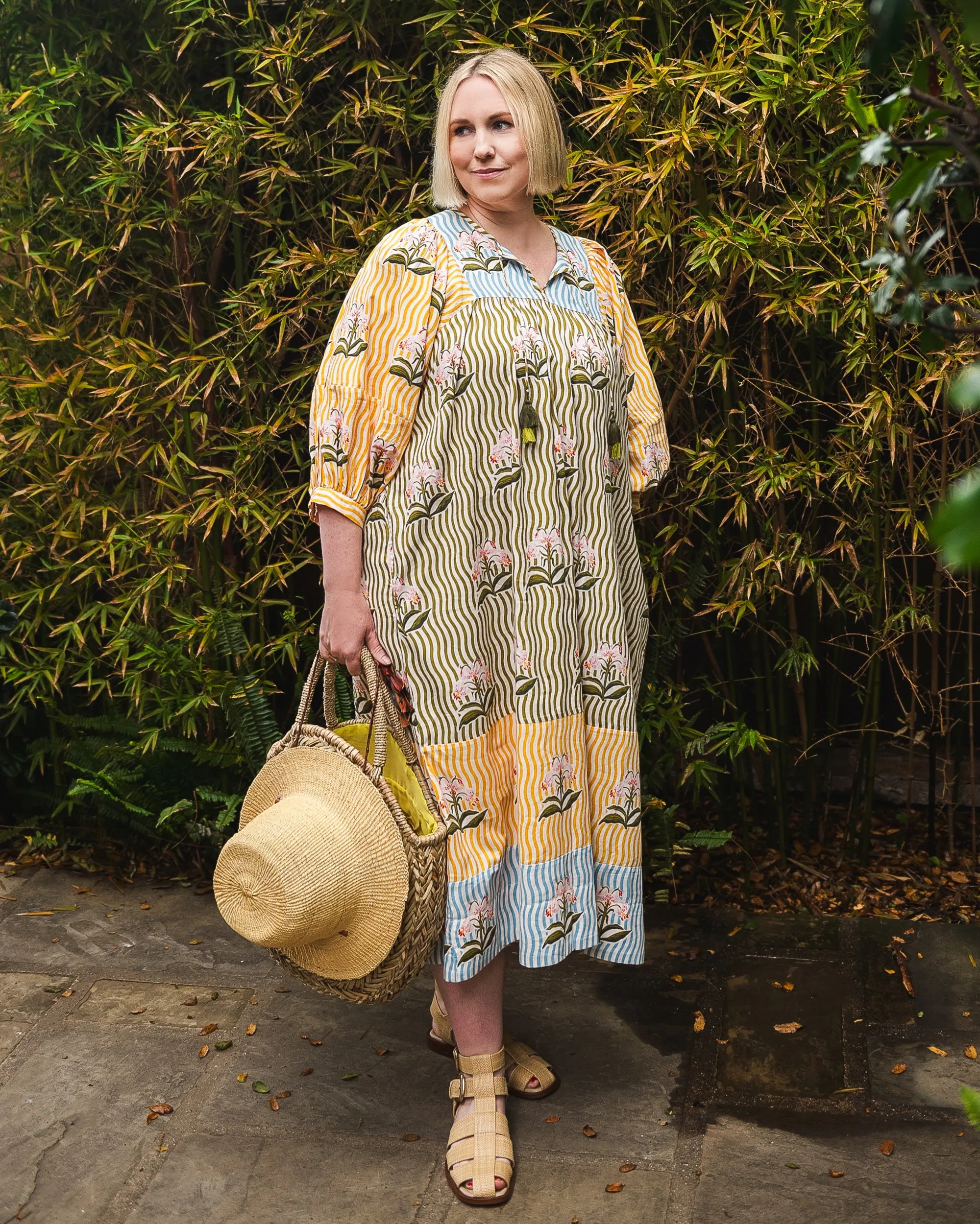 Printfresh   Lars Handpicked - Flower Charmer Midi - Greenhouse