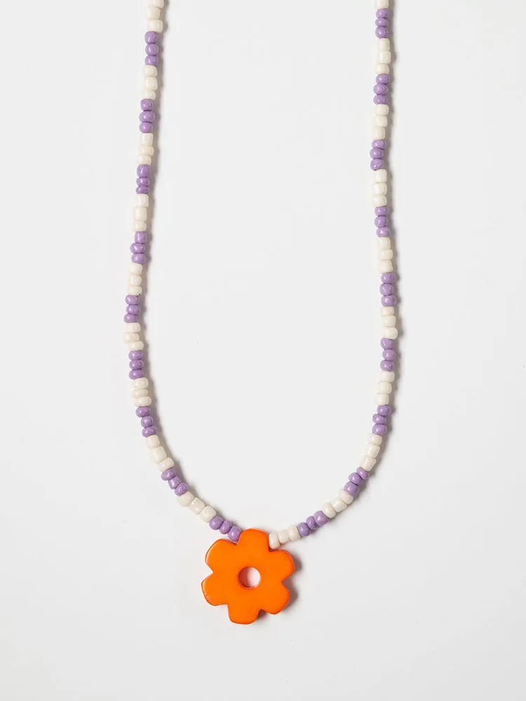 Retro Bloom Necklace - Marmalade