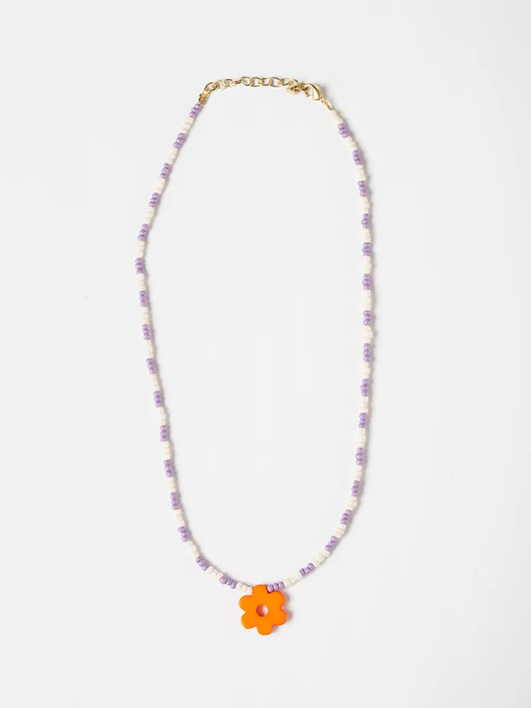 Retro Bloom Necklace - Marmalade