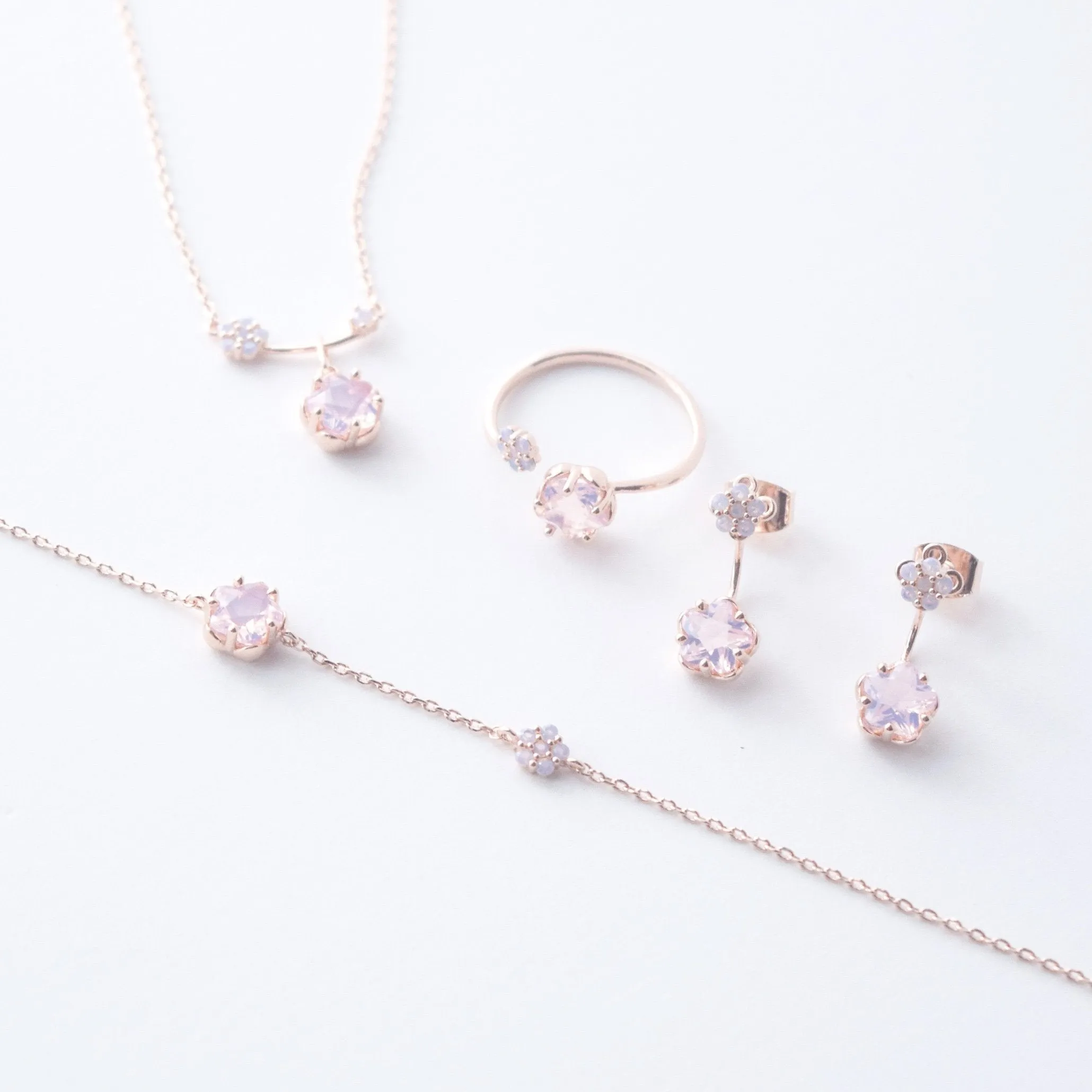 Rose Gold Camellia Necklace