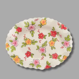 Sunny Blooms Medium Oval Tray