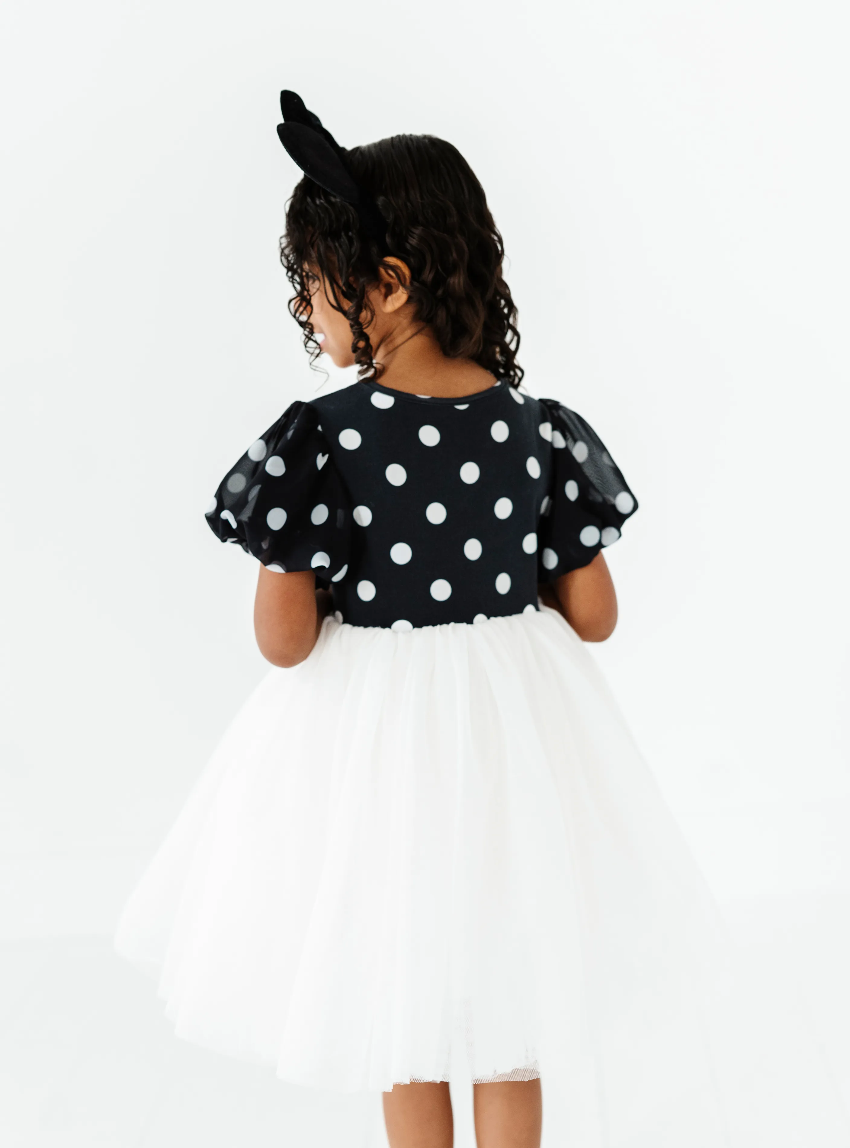 The Black and White Polka Dot Dress - Luxe