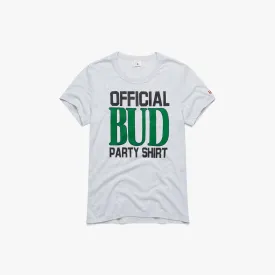 Women's Official Bud Party Shirt Vintage Tee